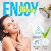 Luxury Filtered Shower Head High Pressure Rain Showerhead with Filter for Chlorine Rust Sediments SPA Effect Golden Color