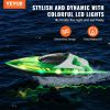 Christmas gifts! VEVOR RC Boat 2.4 GHz Remote Control Racing Boat 12 km/h Kids Adults Gift Green