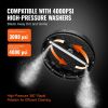 VEVOR Universal 15" Pressure Washer Surface Cleaner, Pressure Washer Attachment 4000 Max PSI, 1/4" Quick-Connect Connector Concrete Cleaner