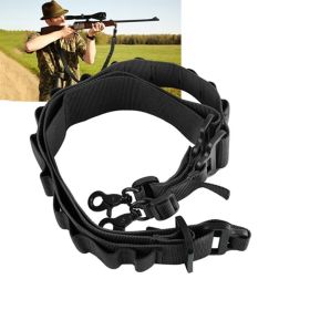 Gun Accessories Adjustable Gun Strap for Outdoor Hunting (Color: black, Type: Style B)